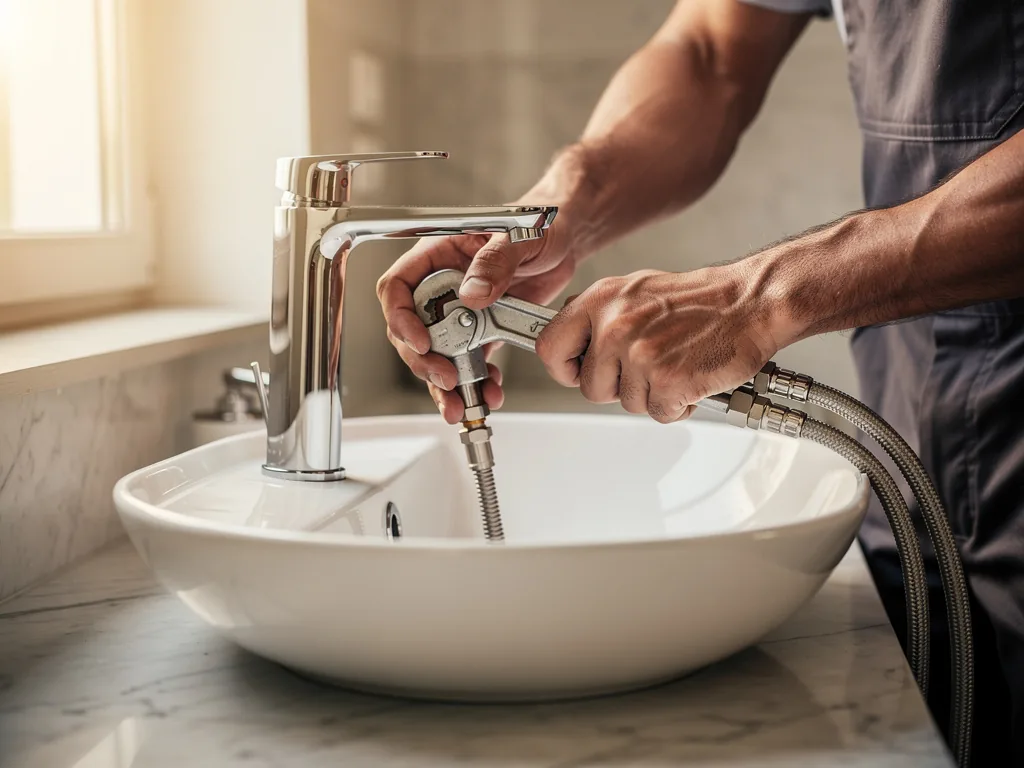 Intervention plombier à Bourg-la-Reine : artisan au travail